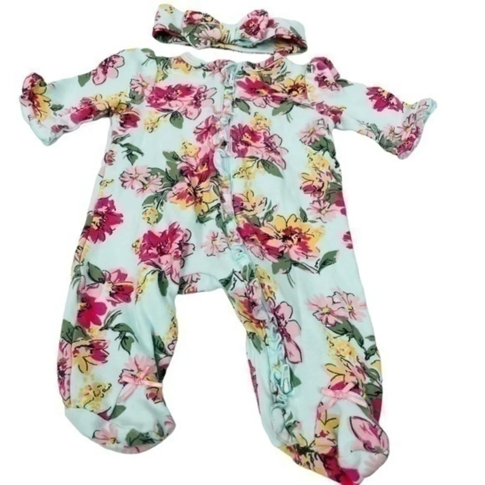 Footie Bundle 4 Pieces | Baby- NB Newborn | One Piece Romper | Pajamas